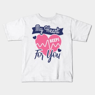 Nurse Valentine Kids T-Shirt